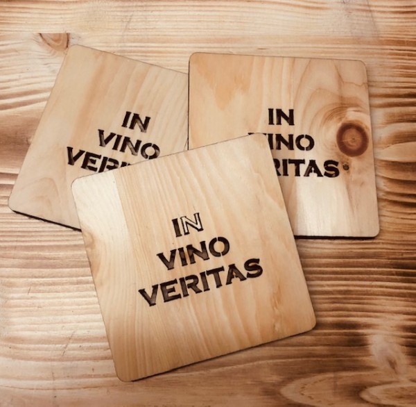Weinuntersetzer IN VINO VERITAS 2er Set